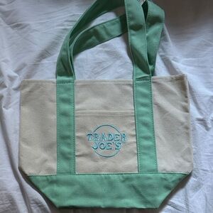 Mini Mint Green and Cream TJ Tote Bag